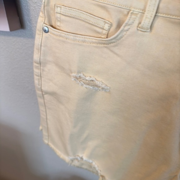 WOMEN'S LC Lauren Conrad High Rise Button Fly Cut-Off Shorts - Picture 4 of 6